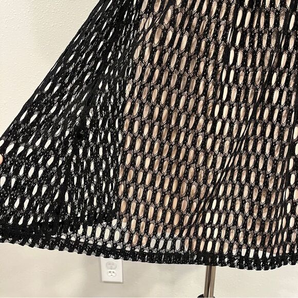 Hagel lace Mesh Sleeveless formal deep v-neck Dress size small - Picture 6 of 15